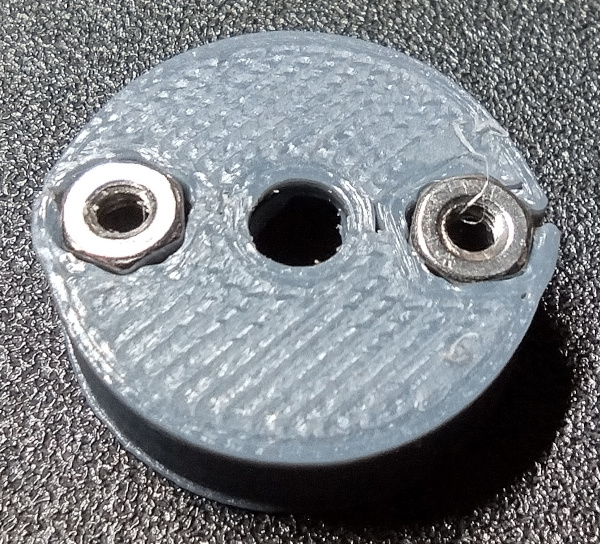 Stem captive nuts installed