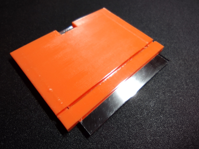 Mirror placed properly in jig